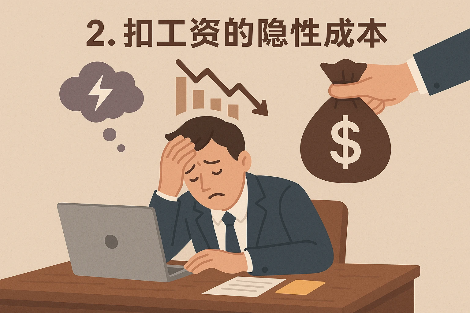 2. 扣工资的隐性成本