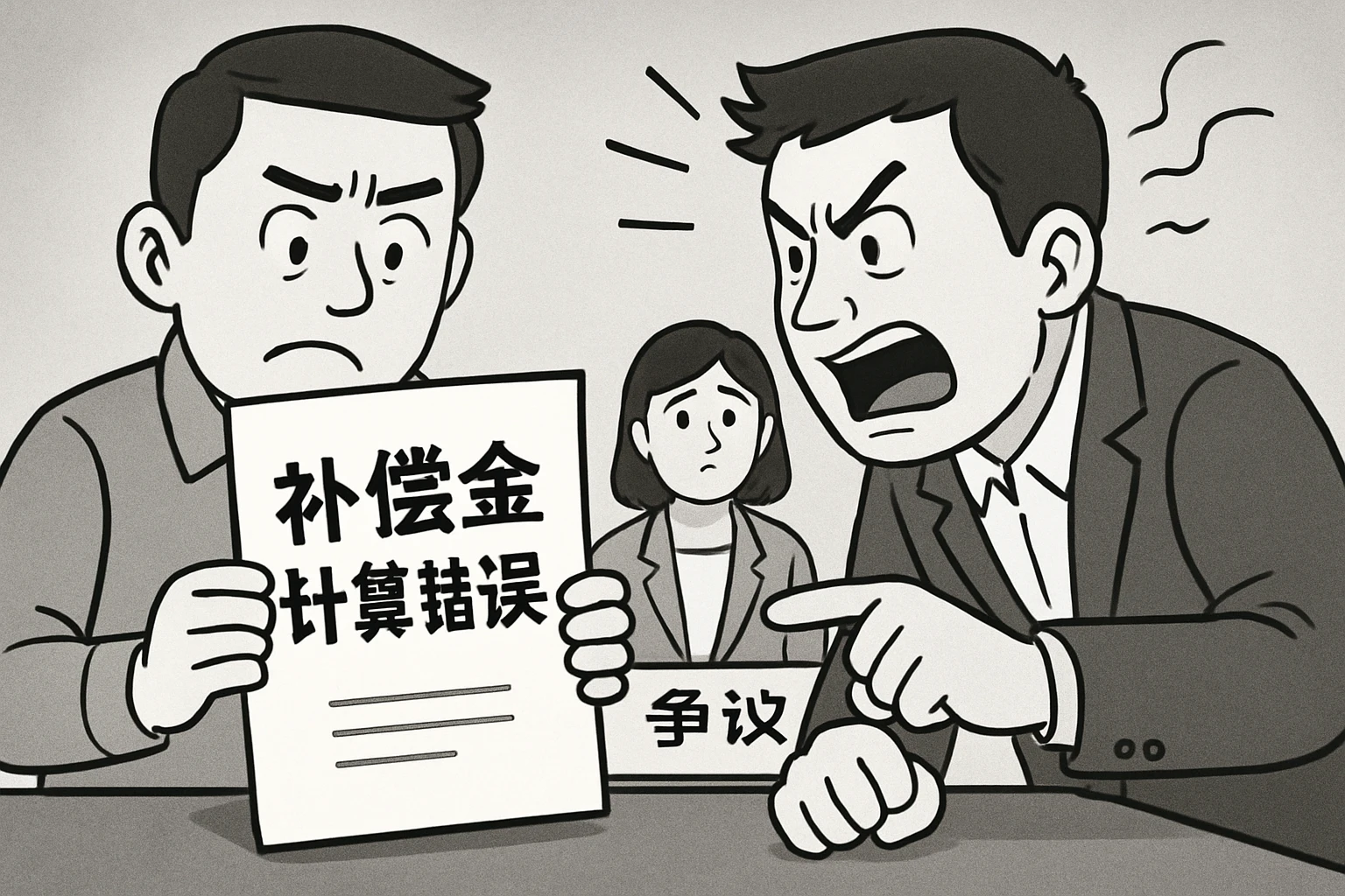 2. 补偿金计算错误，引发争议