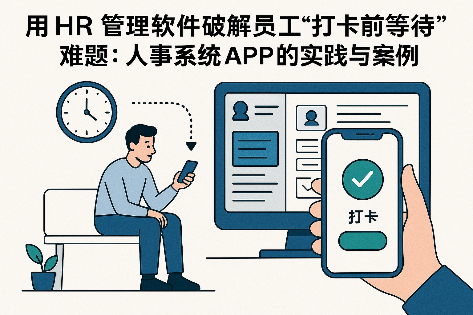 用HR管理软件破解员工“打卡前等待”难题：人事系统APP的实践与案例
