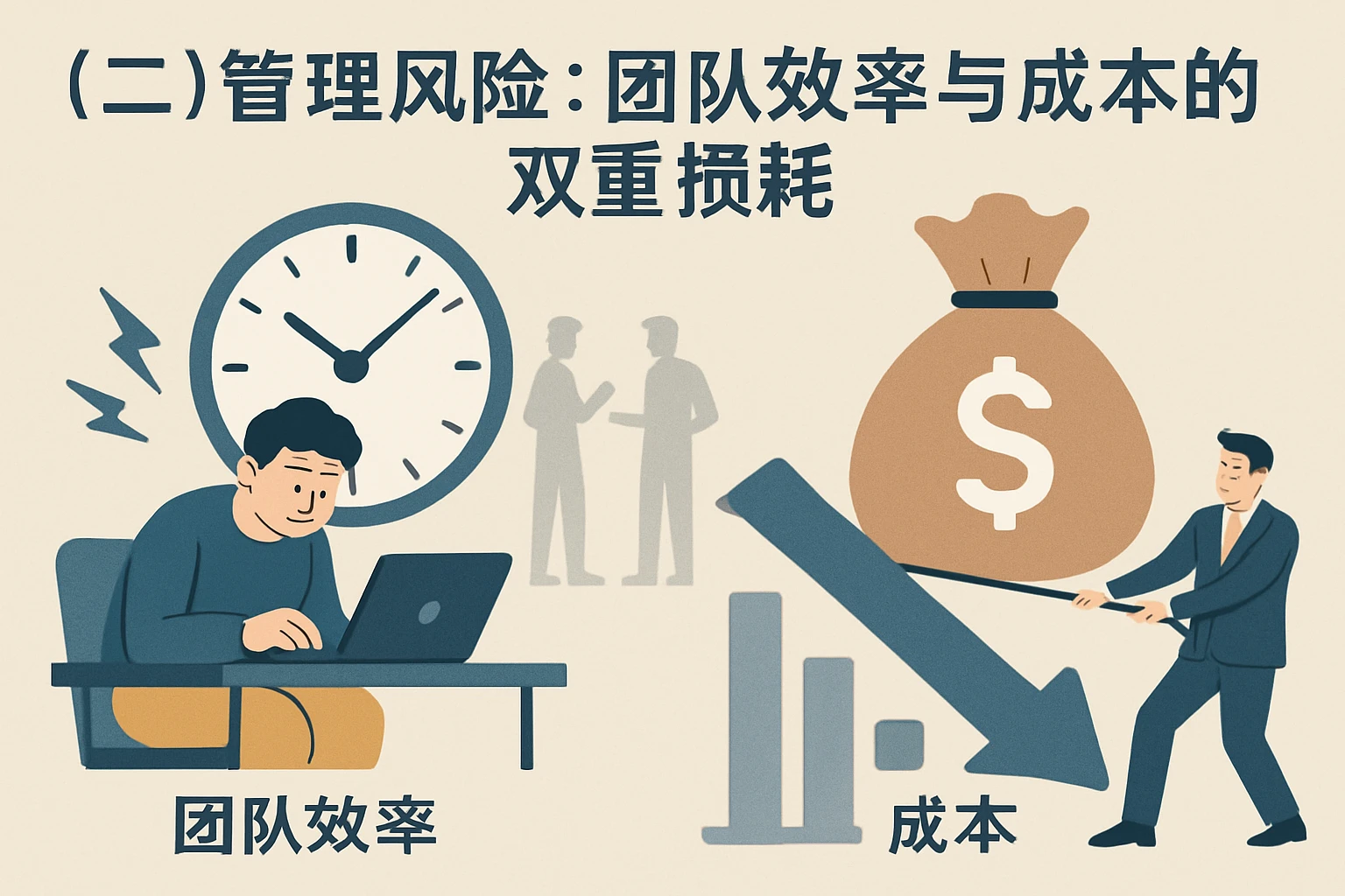 （二）管理风险：团队效率与成本的双重损耗