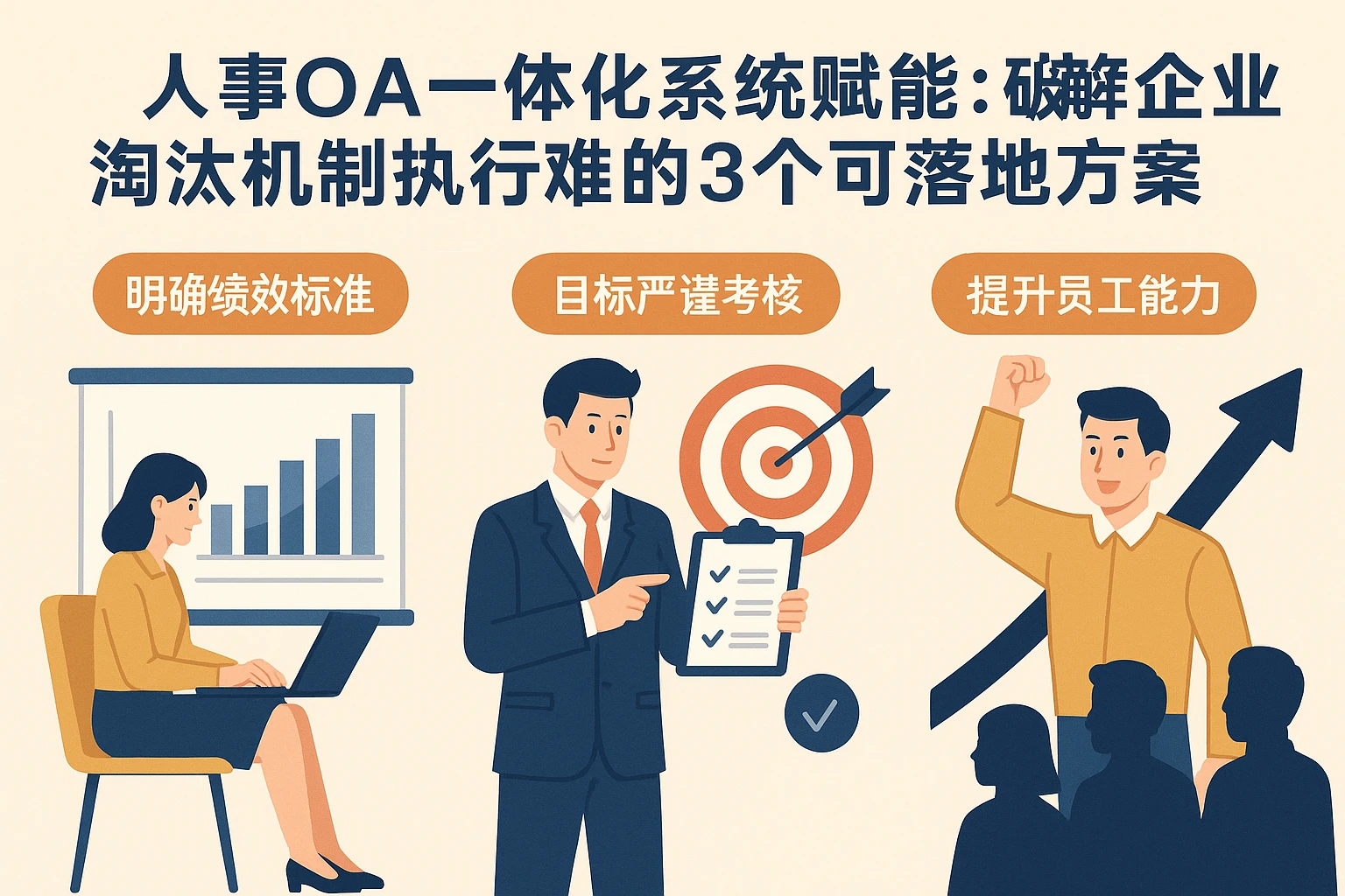 人事OA一体化系统赋能：破解企业淘汰机制执行难的3个可落地方案