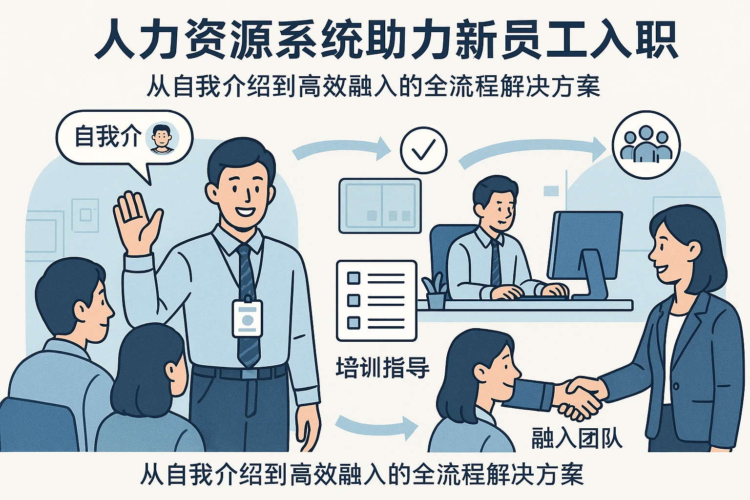 人力资源系统助力新员工入职：从自我介绍到高效融入的全流程解决方案