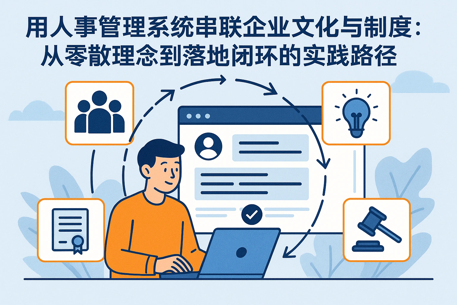 用人事管理系统串联企业文化与制度：从零散理念到落地闭环的实践路径