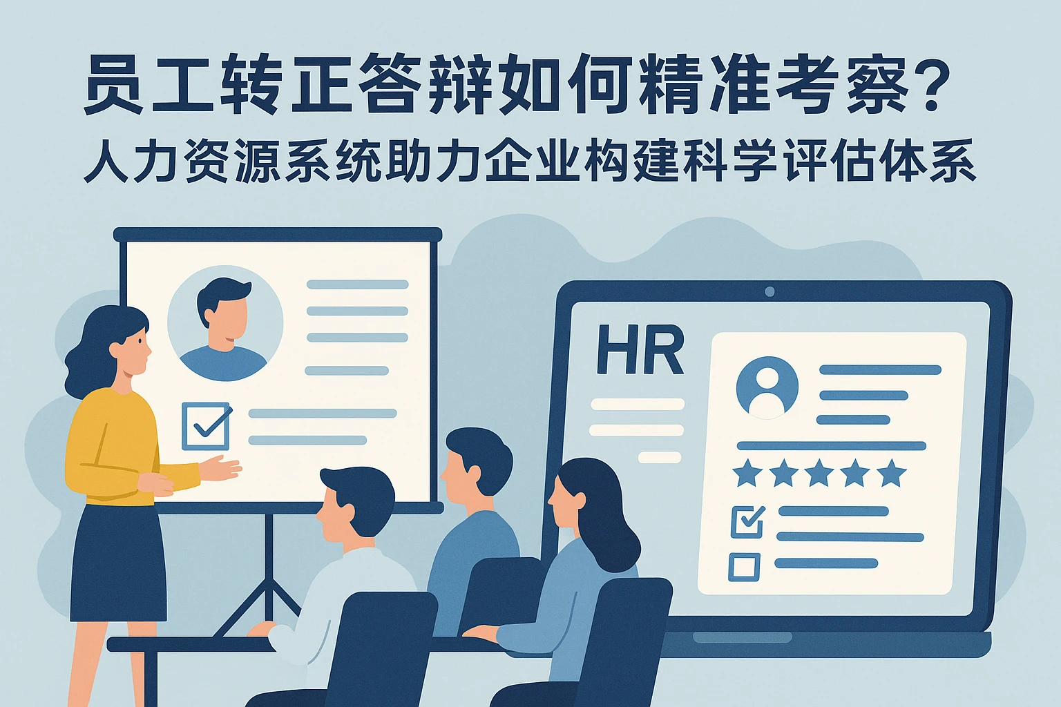 员工转正答辩如何精准考察？人力资源系统助力企业构建科学评估体系