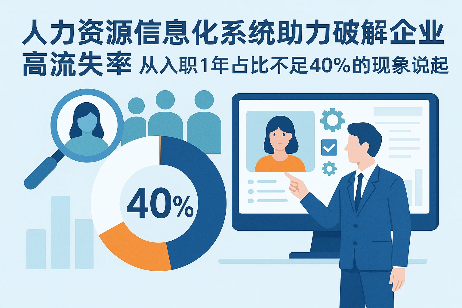 人力资源信息化系统助力破解企业高流失率：从入职1年占比不足40%的现象说起