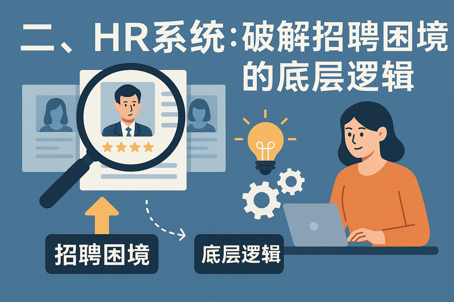 二、HR系统：破解招聘困境的底层逻辑