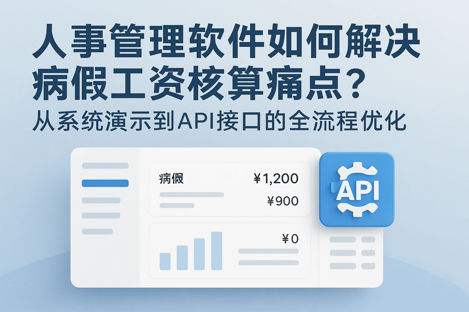 人事管理软件如何解决病假工资核算痛点？从系统演示到API接口的全流程优化