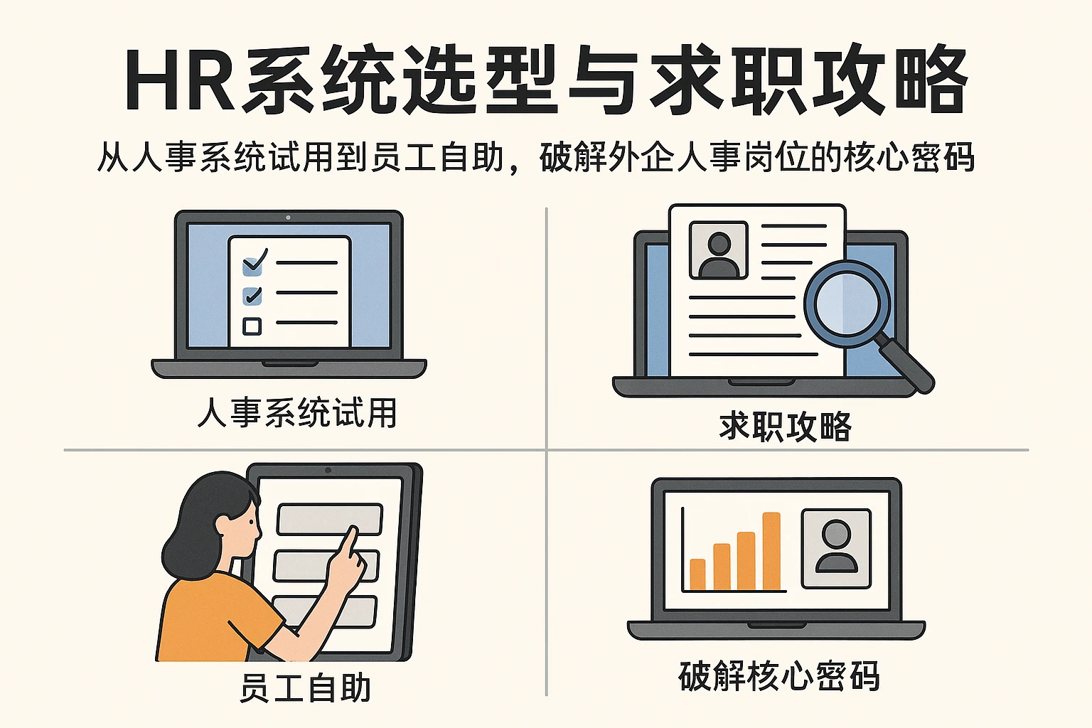HR系统选型与求职攻略：从人事系统试用到员工自助，破解外企人事岗位的核心密码