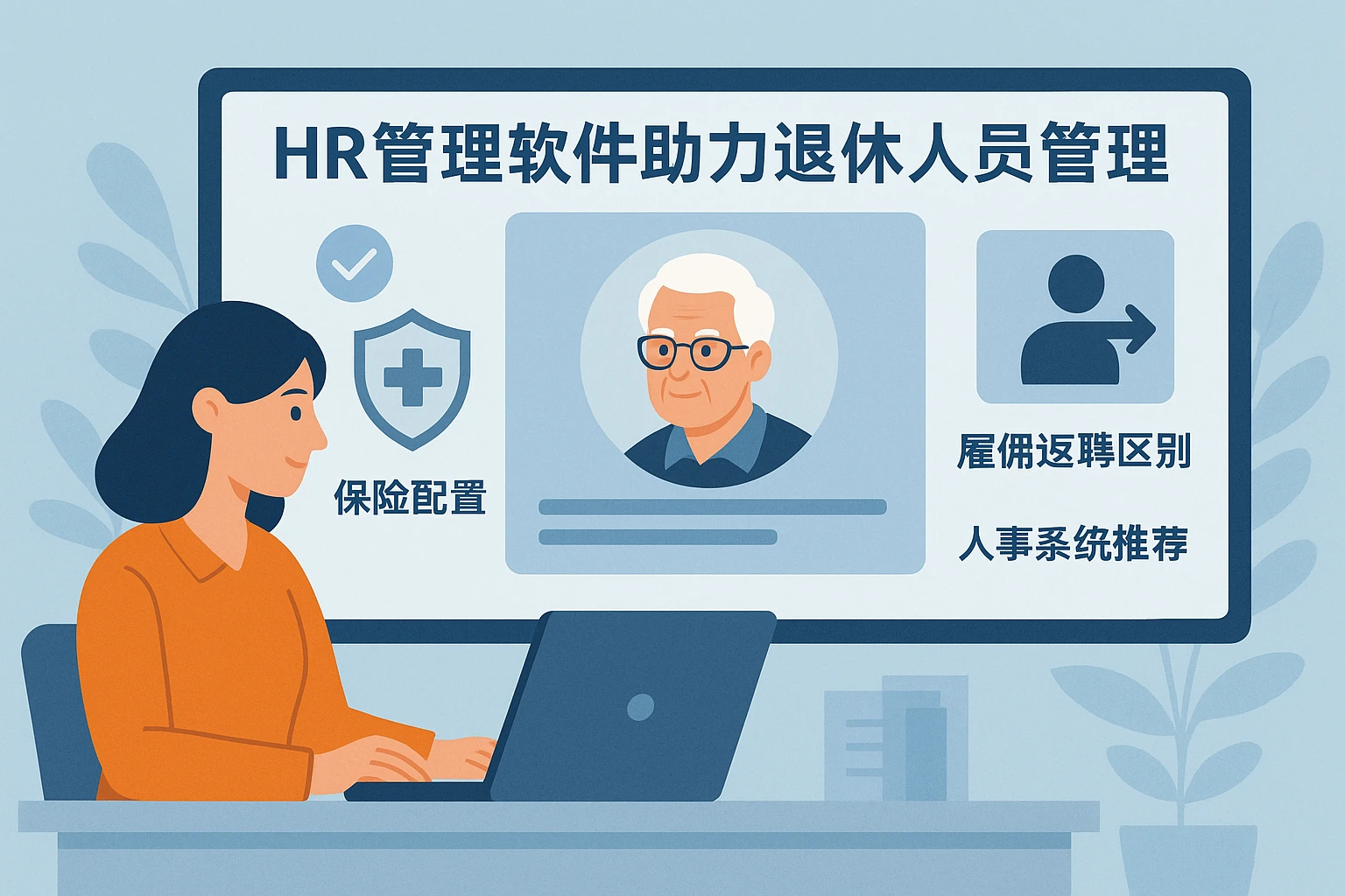 HR管理软件助力退休人员管理：保险配置、雇佣返聘区别及人事系统推荐