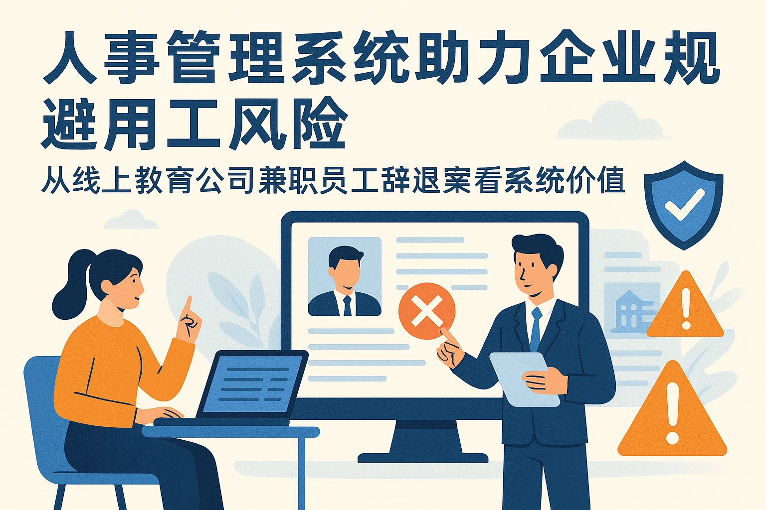 人事管理系统助力企业规避用工风险：从线上教育公司兼职员工辞退案看系统价值