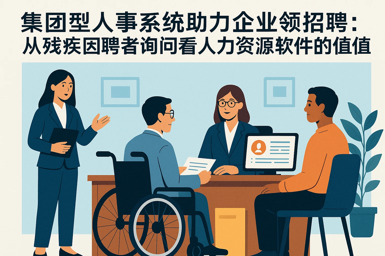 集团型人事系统助力企业合规招聘：从残疾应聘者询问看人力资源软件的价值
