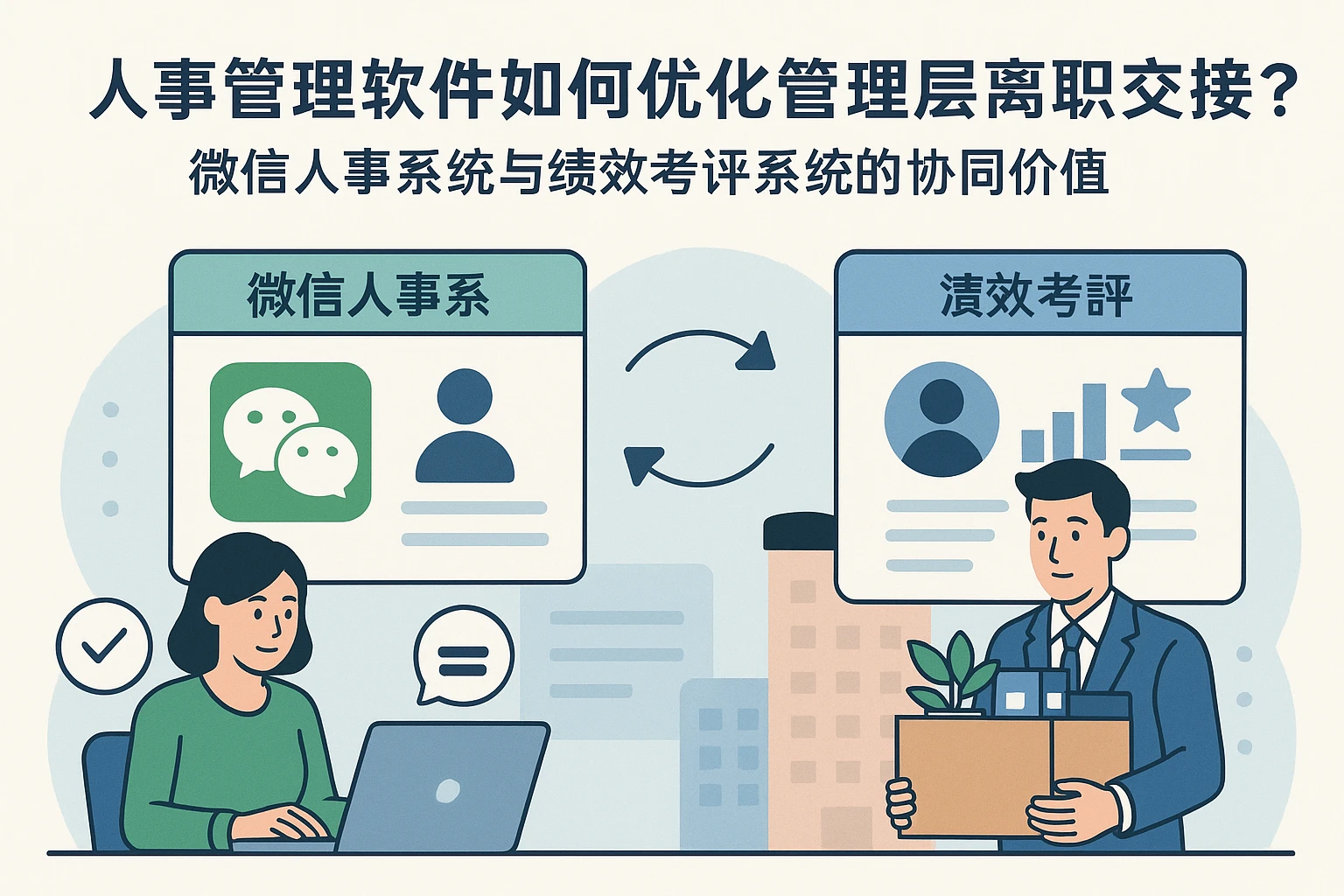 人事管理软件如何优化管理层离职交接？微信人事系统与绩效考评系统的协同价值