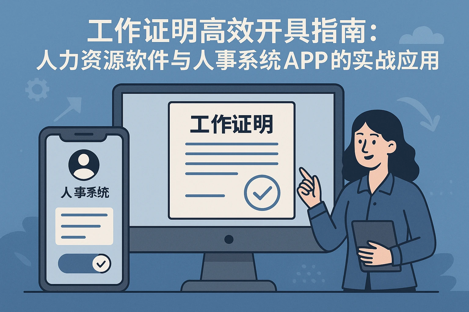 工作证明高效开具指南：人力资源软件与人事系统APP的实战应用