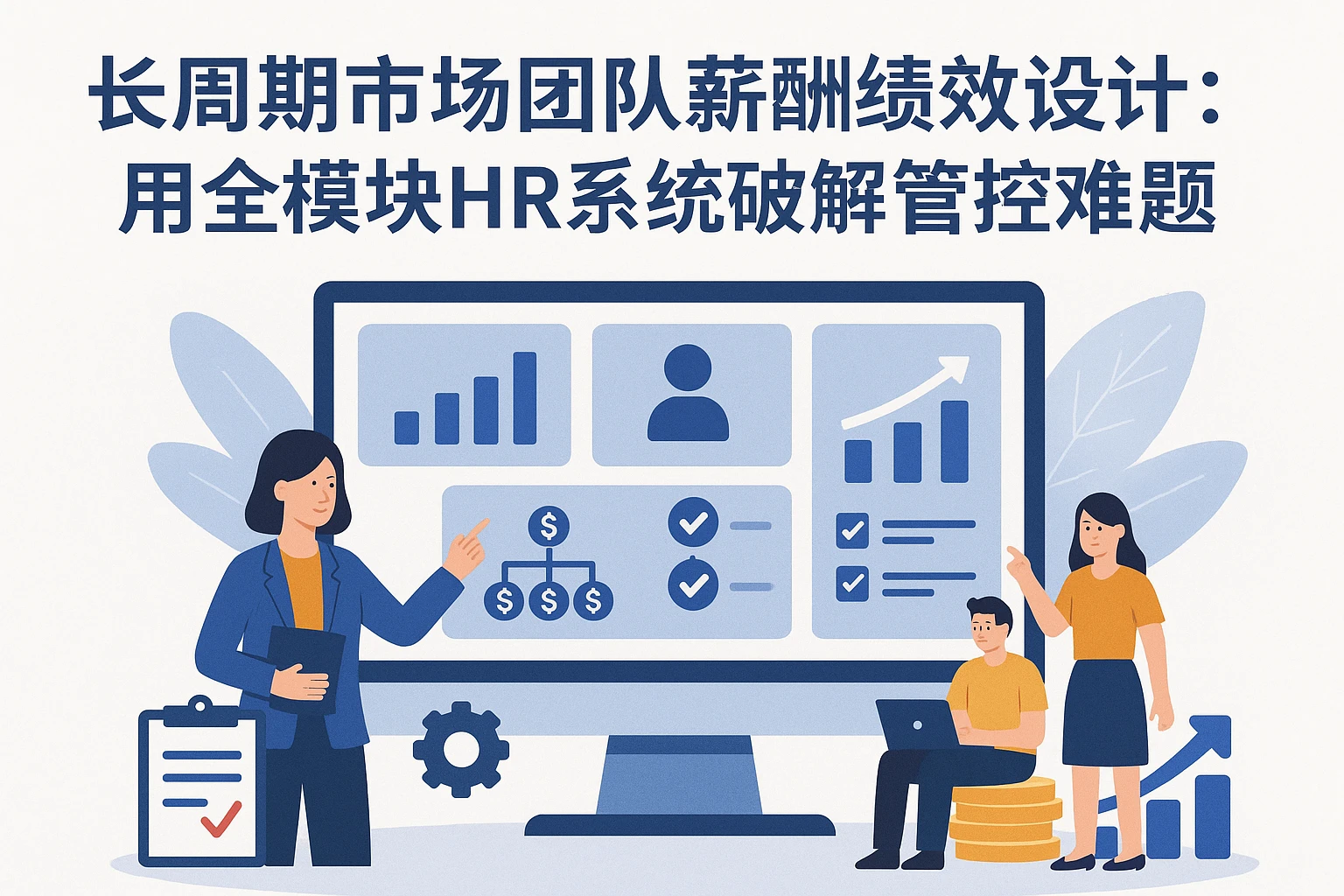 长周期市场团队薪酬绩效设计：用全模块HR系统破解管控难题