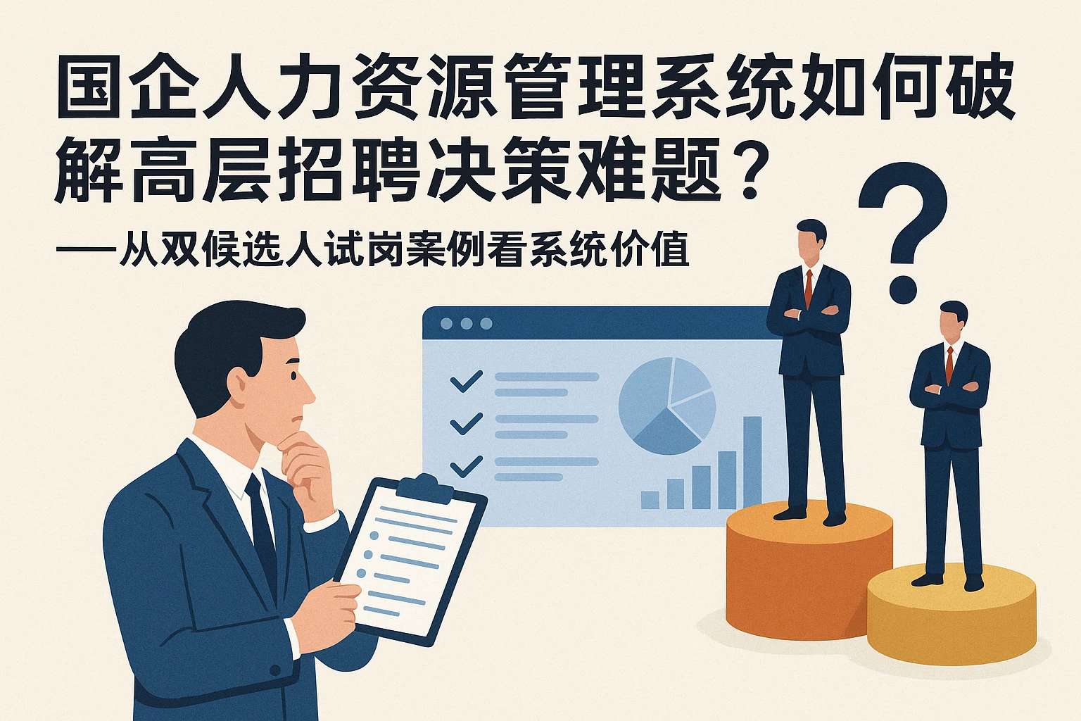 国企人力资源管理系统如何破解高层招聘决策难题？——从双候选人试岗案例看系统价值