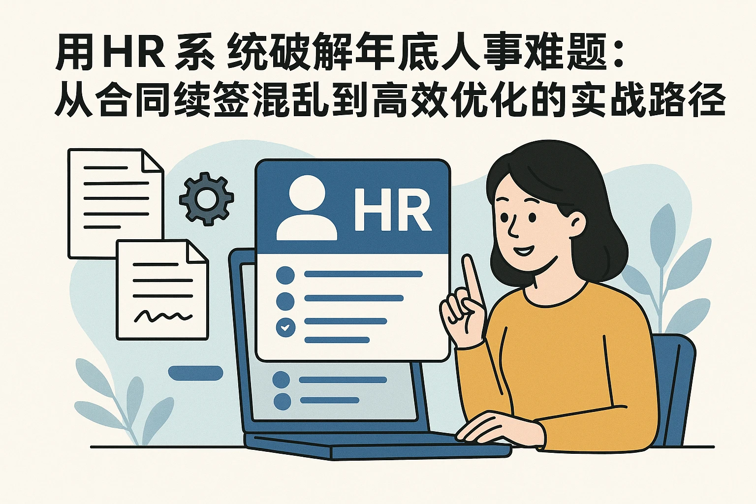 用HR系统破解年底人事难题：从合同续签混乱到高效优化的实战路径