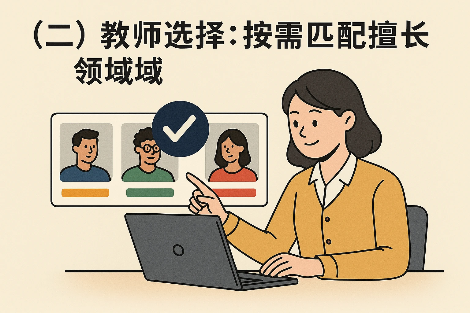 （二）老师选择：按需匹配擅长领域