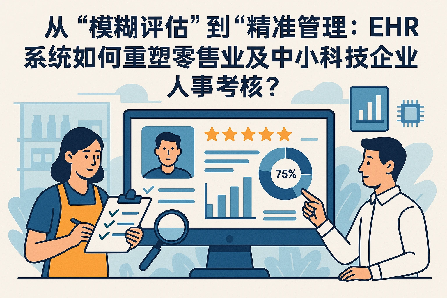 从“模糊评估”到“精准管理”：EHR系统如何重塑零售业及中小科技企业人事考核？