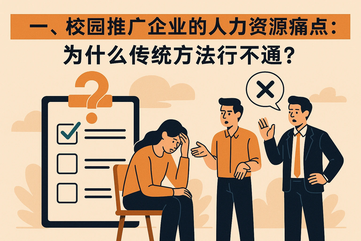 一、校园推广企业的人力资源痛点：为什么传统方法行不通？