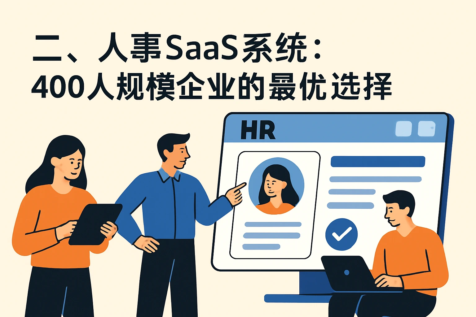 二、人事SaaS系统：400人规模企业的最优选择