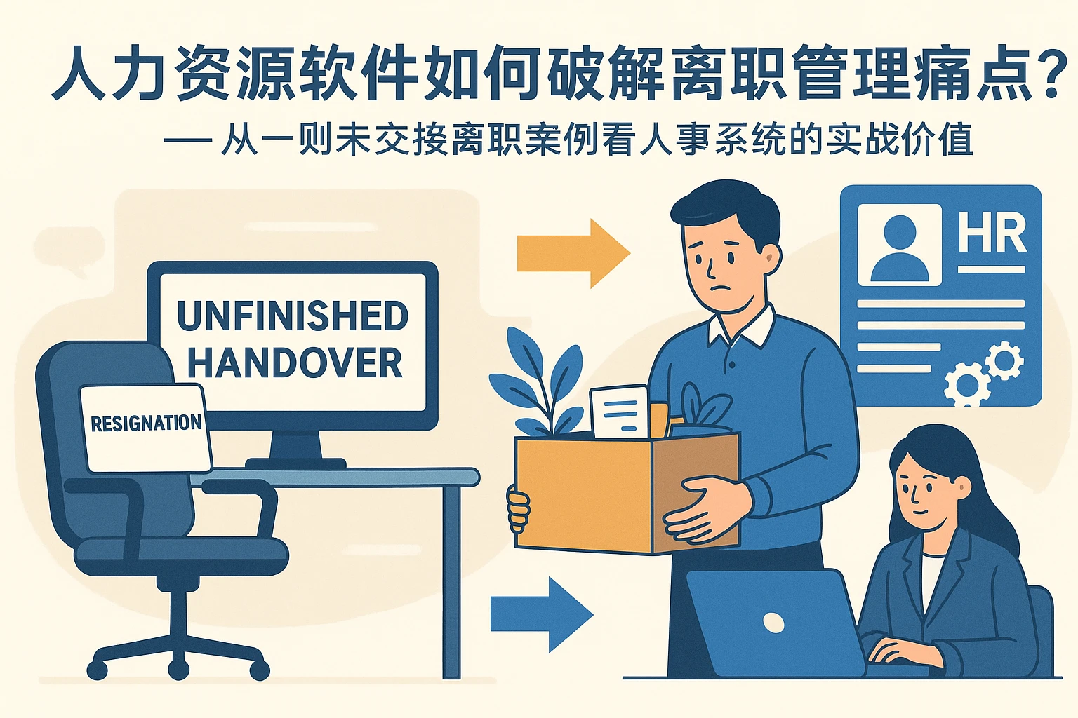 人力资源软件如何破解离职管理痛点？——从一则未交接离职案例看人事系统的实战价值