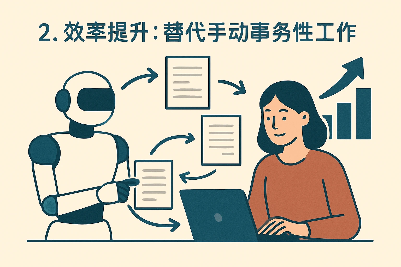 2. 效率提升：替代手动事务性工作