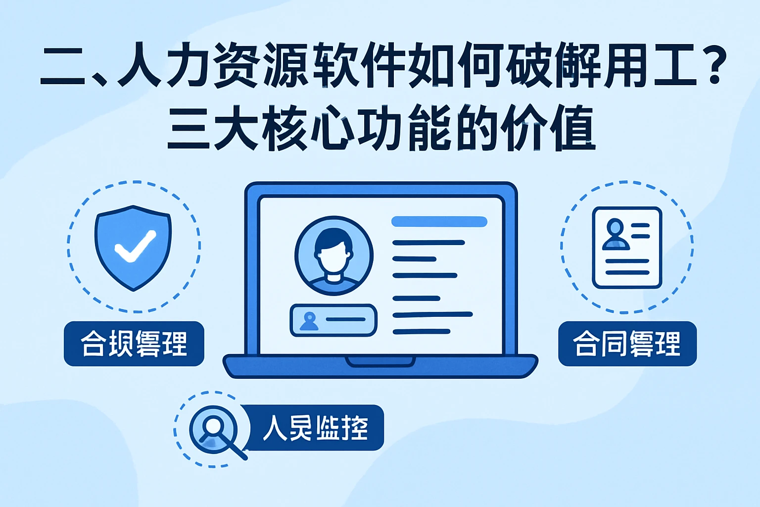 二、人力资源软件如何破解用工风险？三大核心功能的价值
