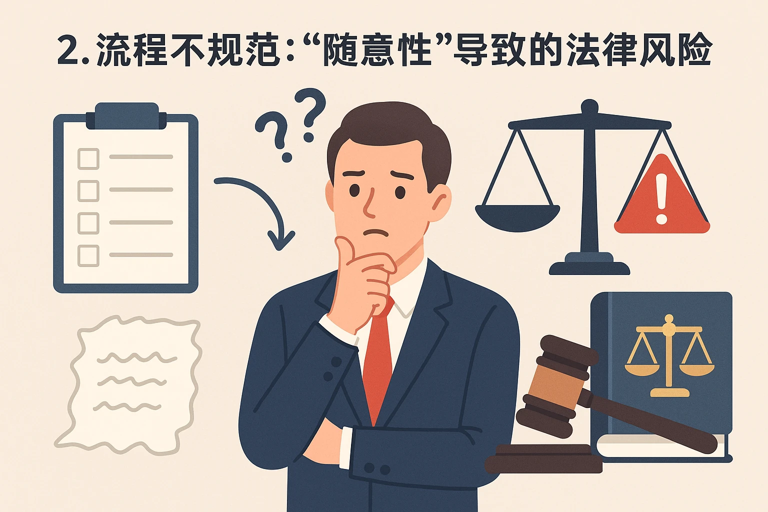 2. 流程不规范：“随意性”导致的法律风险