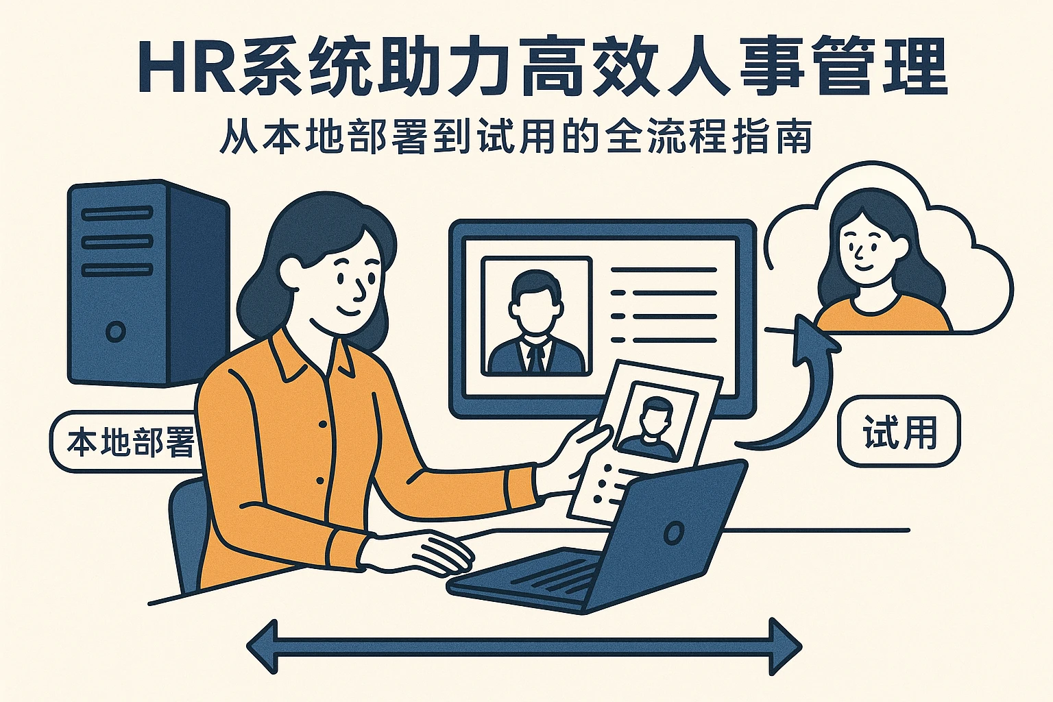HR系统助力高效人事管理：从本地部署到试用的全流程指南