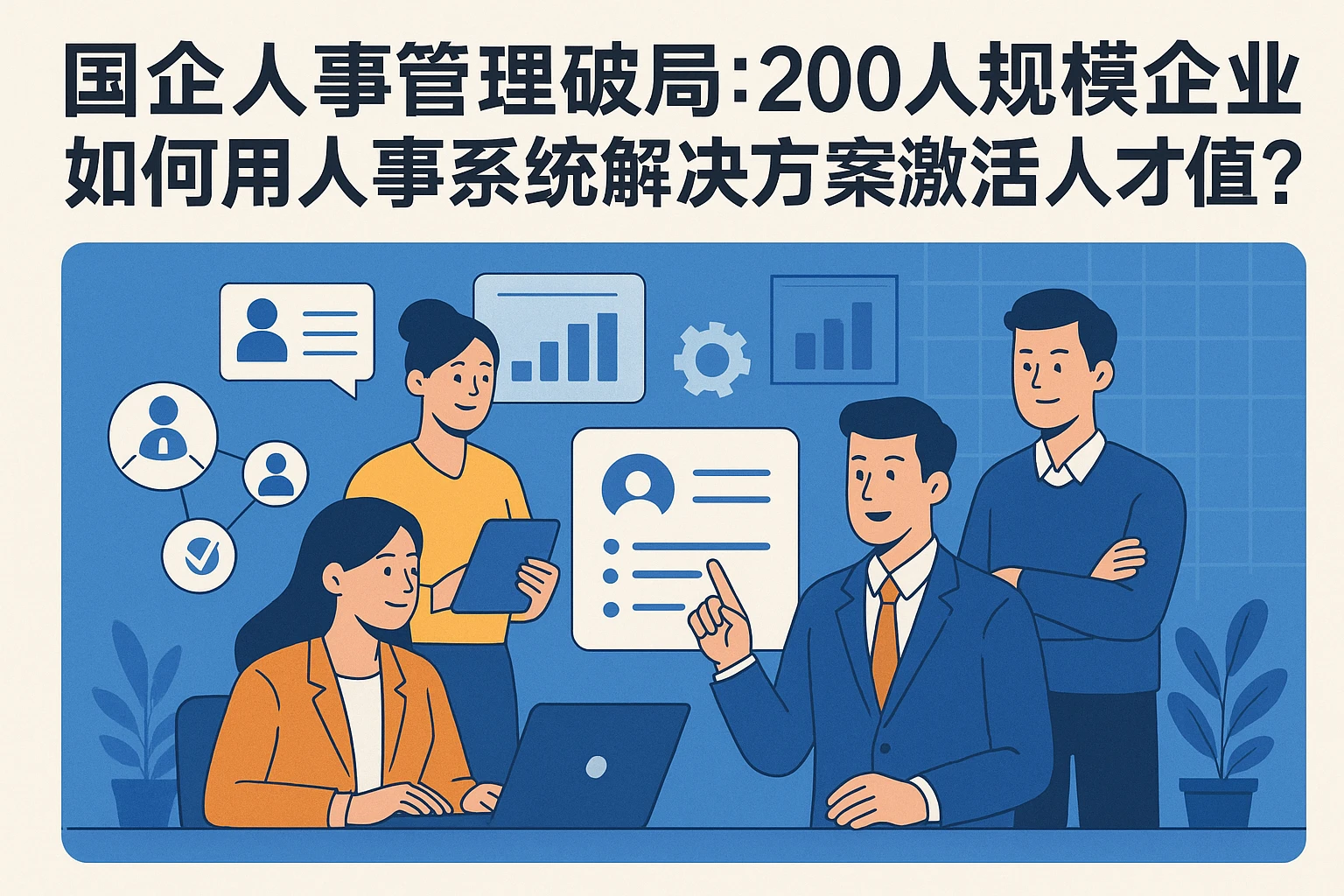 国企人事管理破局：200人规模企业如何用人事系统解决方案激活人才价值？
