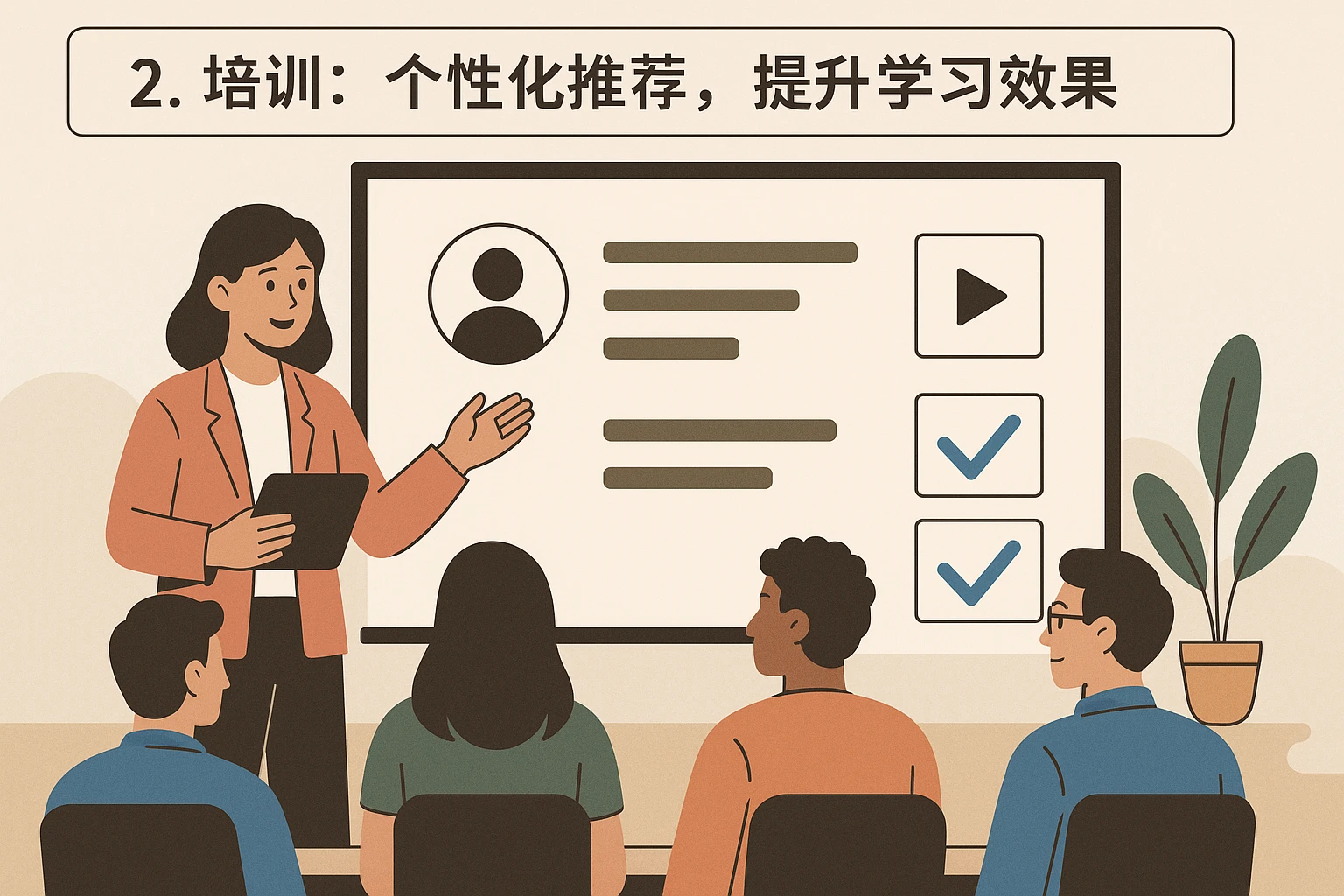 2. 培训：个性化推荐，提升学习效果