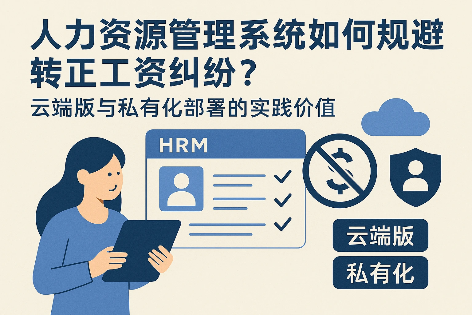 人力资源管理系统如何规避转正工资纠纷？云端版与私有化部署的实践价值