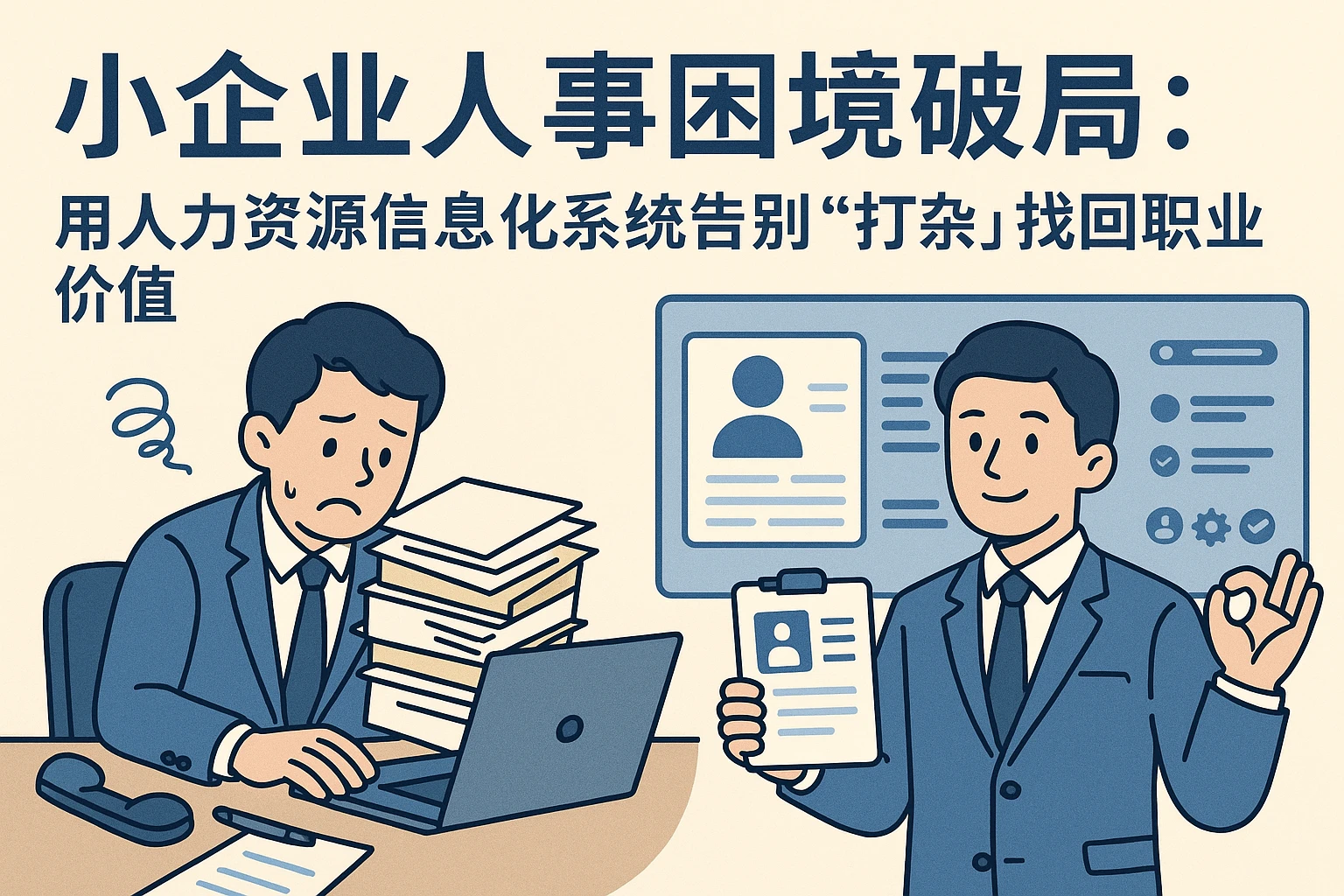 小企业人事困境破局：用人力资源信息化系统告别“打杂”，找回职业价值