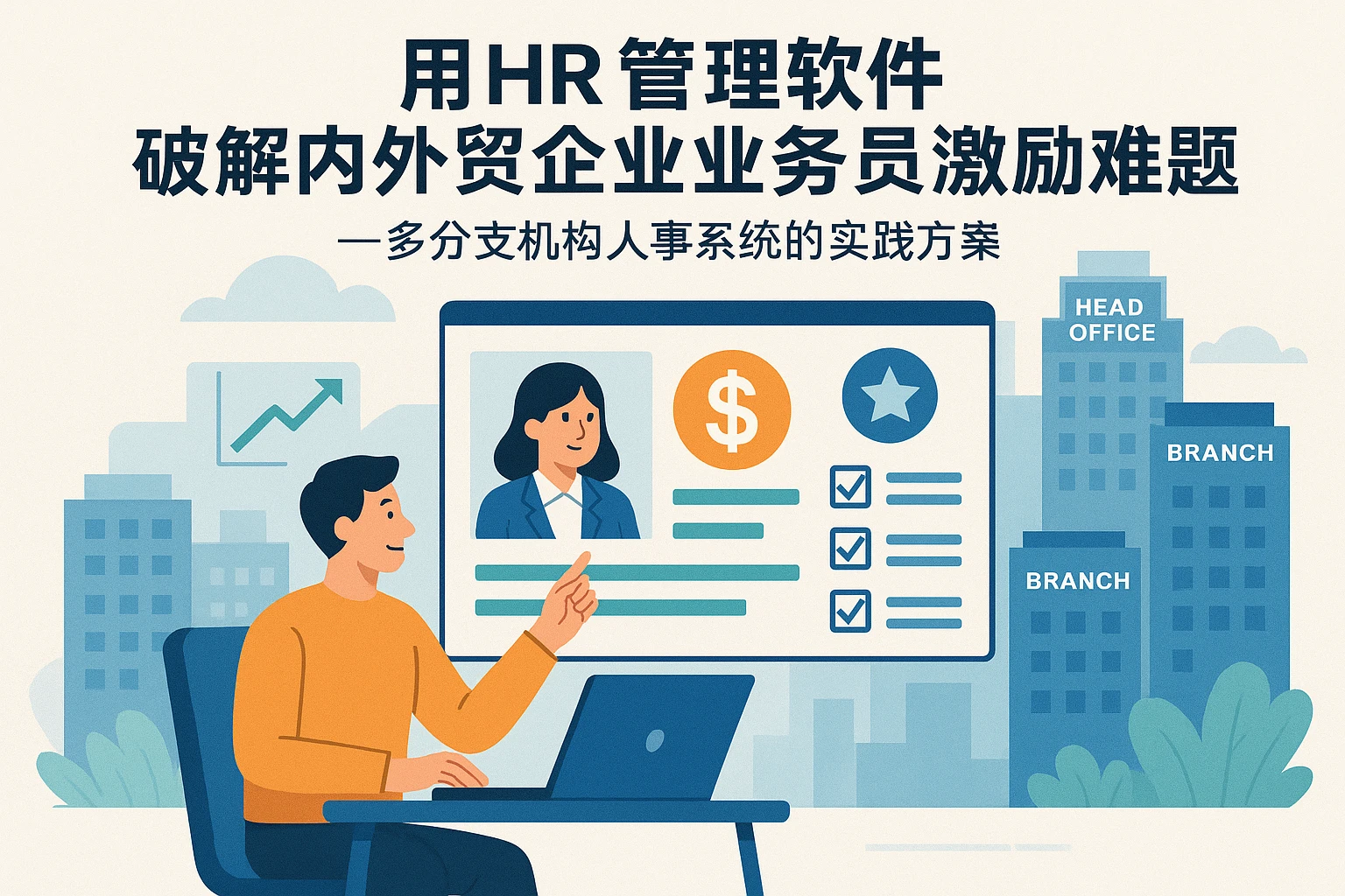 用HR管理软件破解内外贸企业业务员激励难题——多分支机构人事系统的实践方案