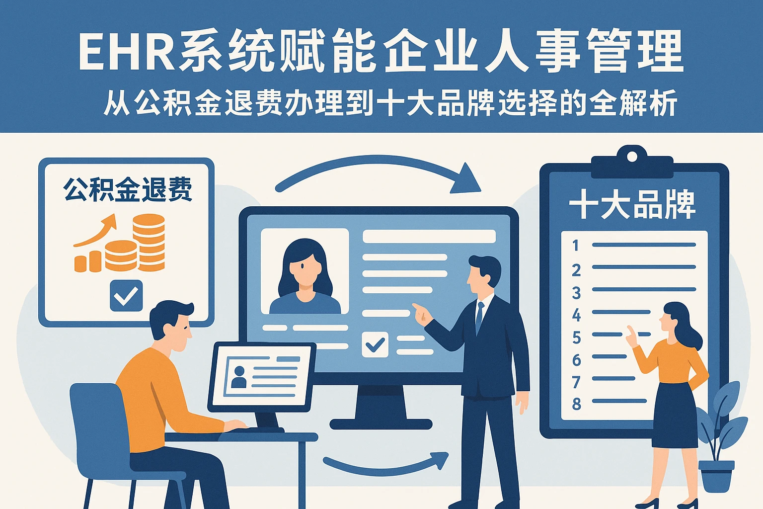 EHR系统赋能企业人事管理：从公积金退费办理到十大品牌选择的全解析