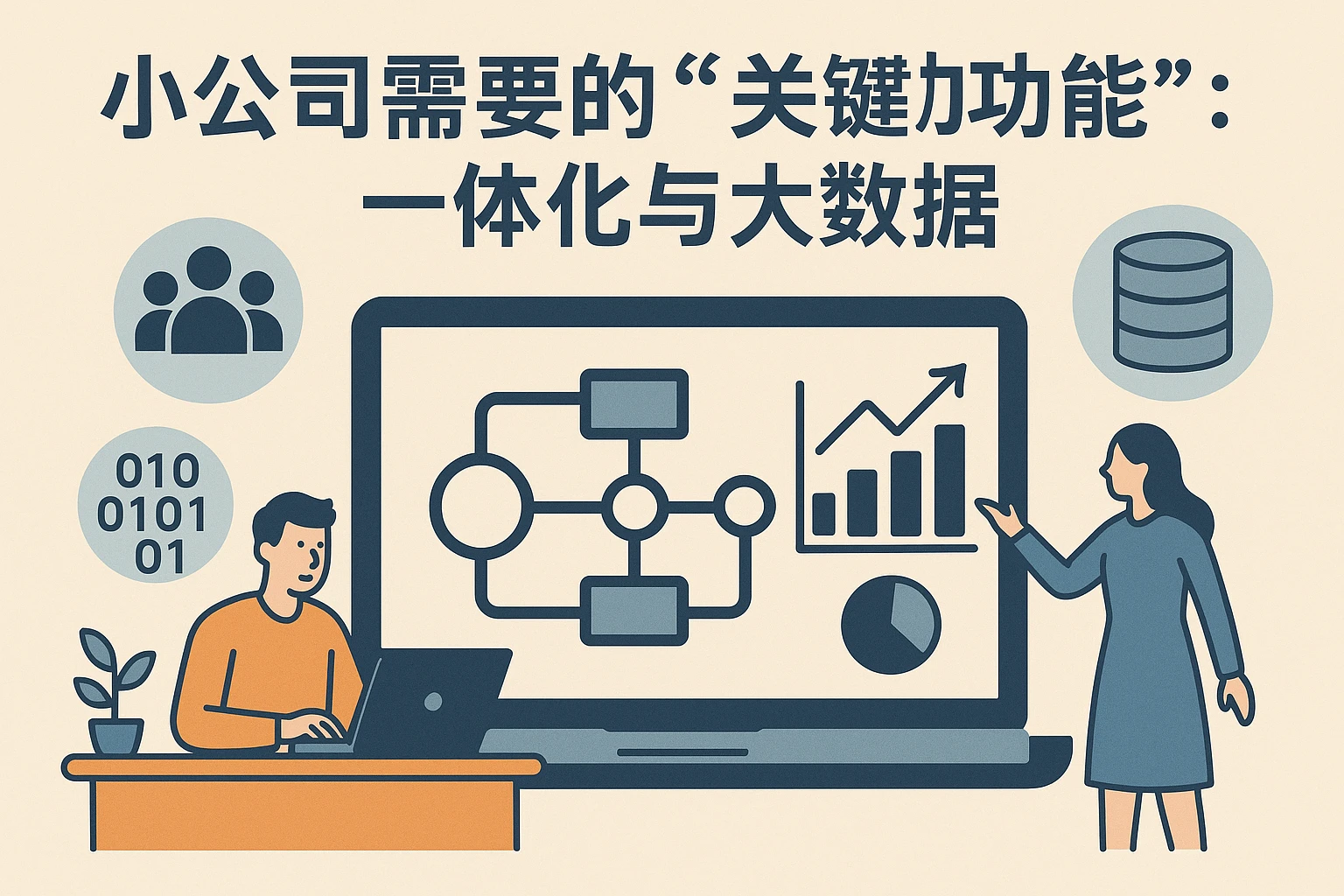 2. 小公司需要的“关键功能”：一体化与大数据