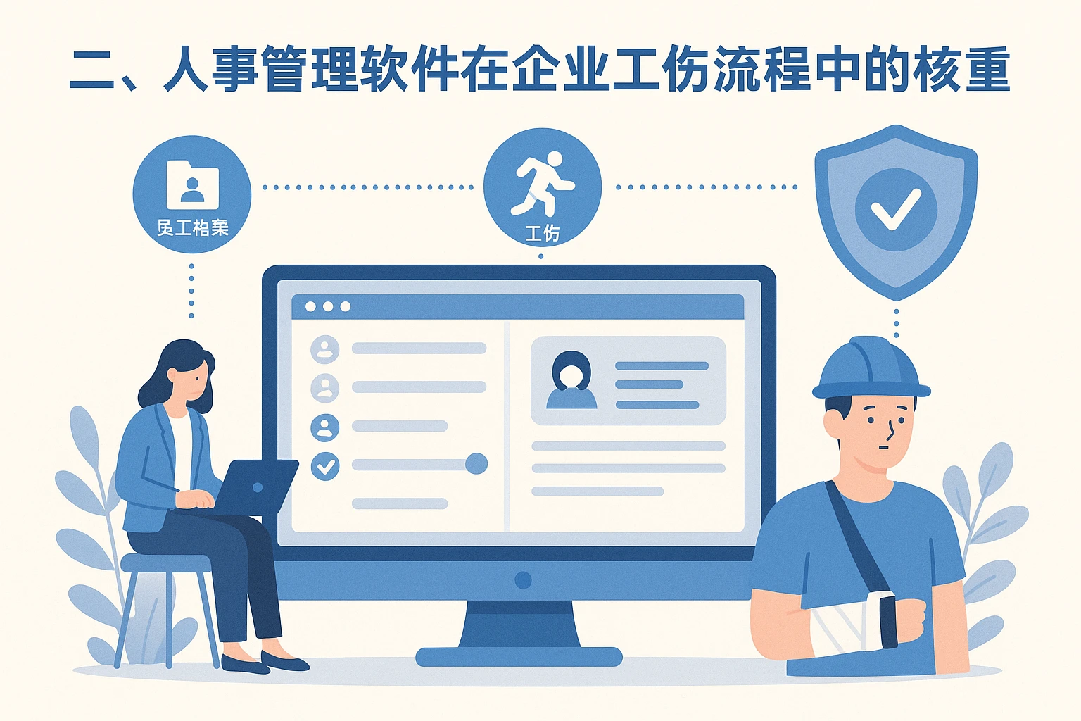 二、人事管理软件在企业工伤流程中的核心支撑