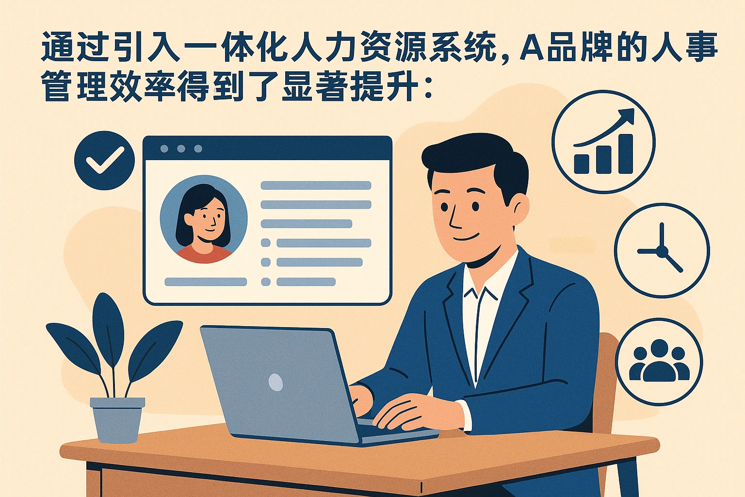 通过引入一体化人力资源系统,A品牌的人事管理效率得到了显著提升: