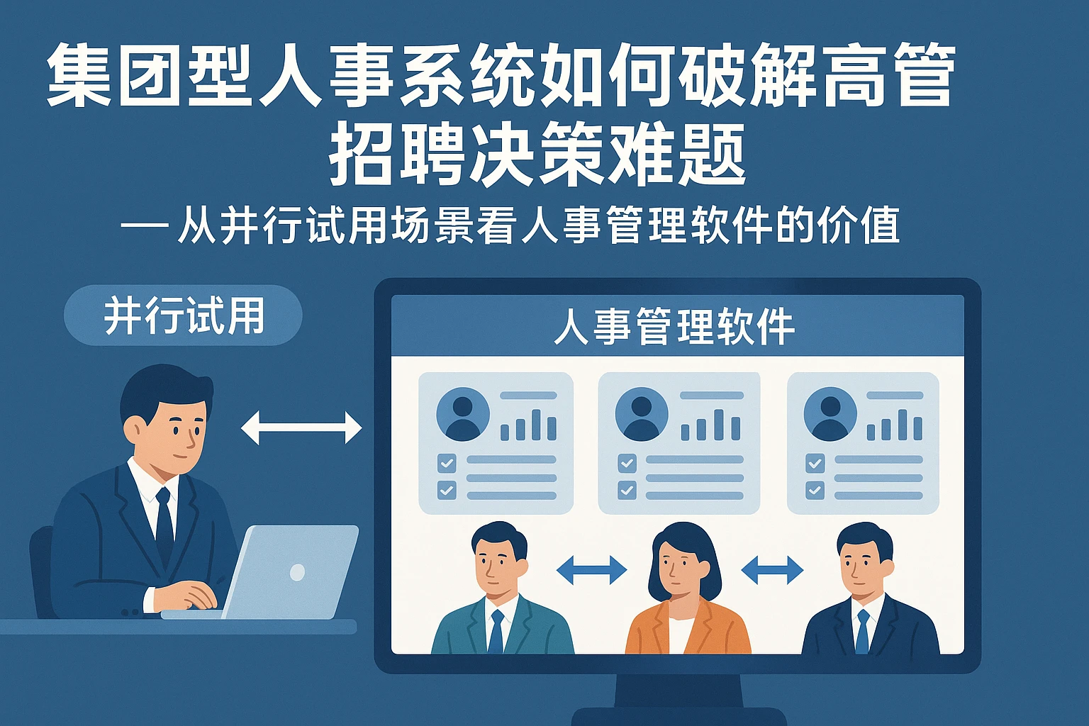 集团型人事系统如何破解高管招聘决策难题——从并行试用场景看人事管理软件的价值