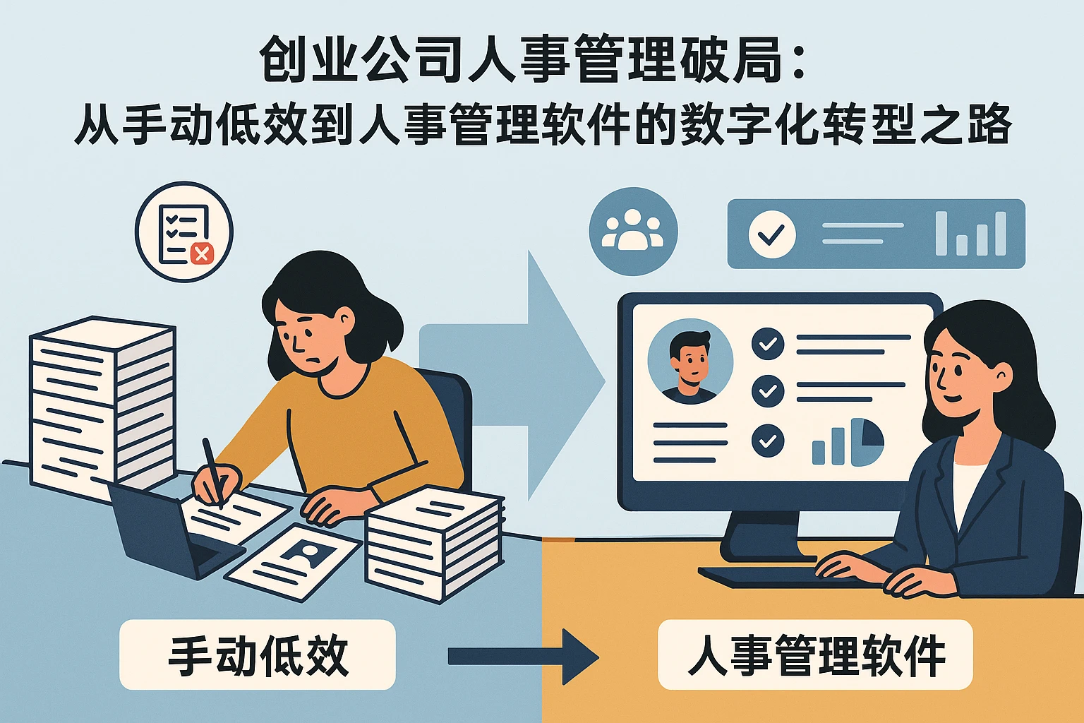 创业公司人事管理破局：从手动低效到人事管理软件的数字化转型之路