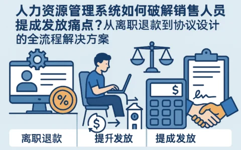 人力资源管理系统如何破解销售人员提成发放痛点？从离职退款到协议设计的全流程解决方案