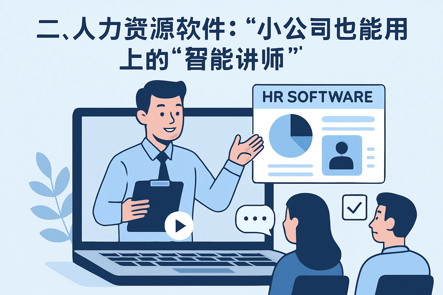 二、人力资源软件：小公司也能用上的“智能讲师”