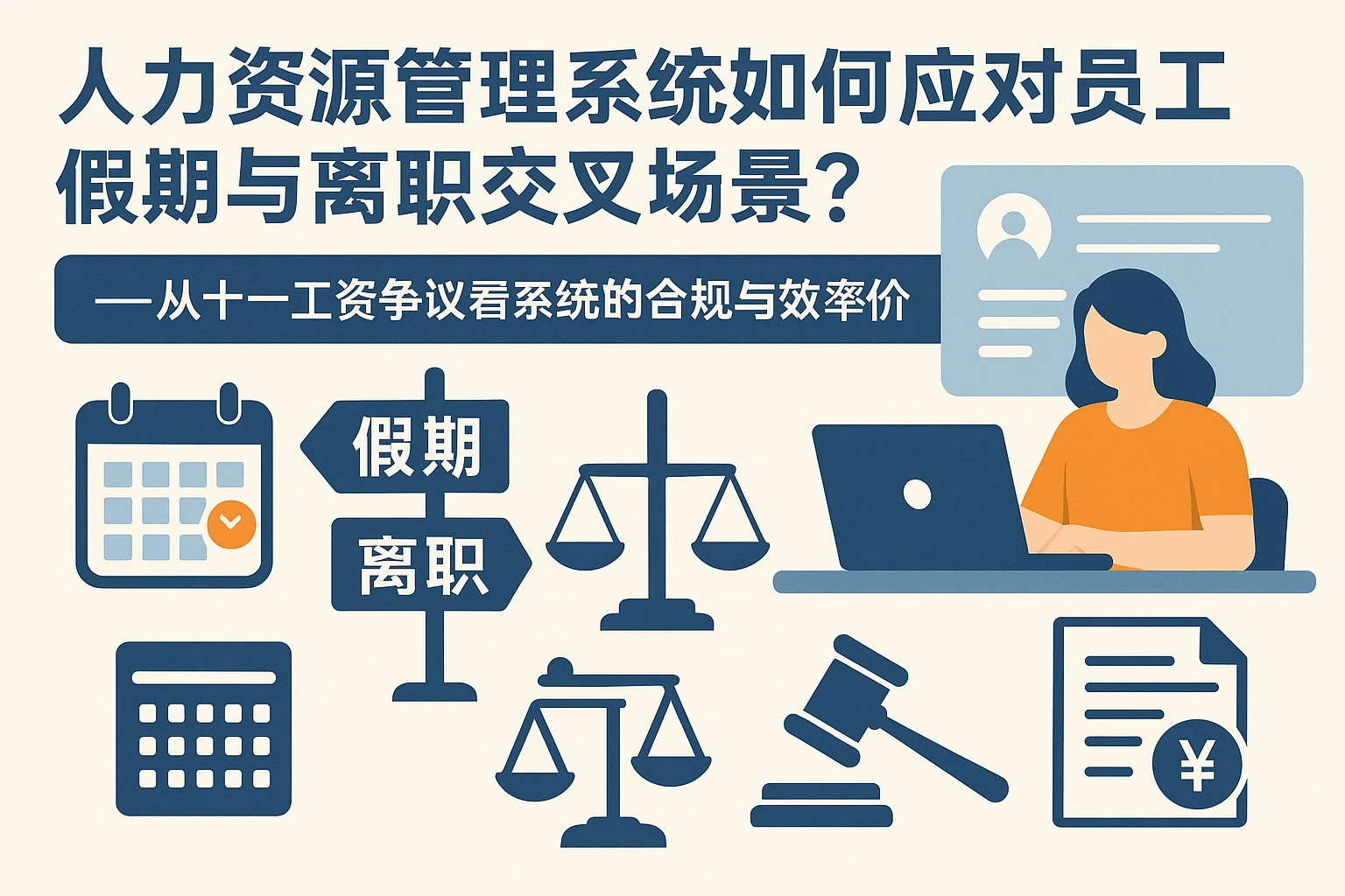 人力资源管理系统如何应对员工假期与离职交叉场景？——从十一工资争议看系统的合规与效率价值