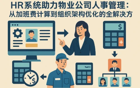 HR系统助力物业公司人事管理：从加班费计算到组织架构优化的全解决方案