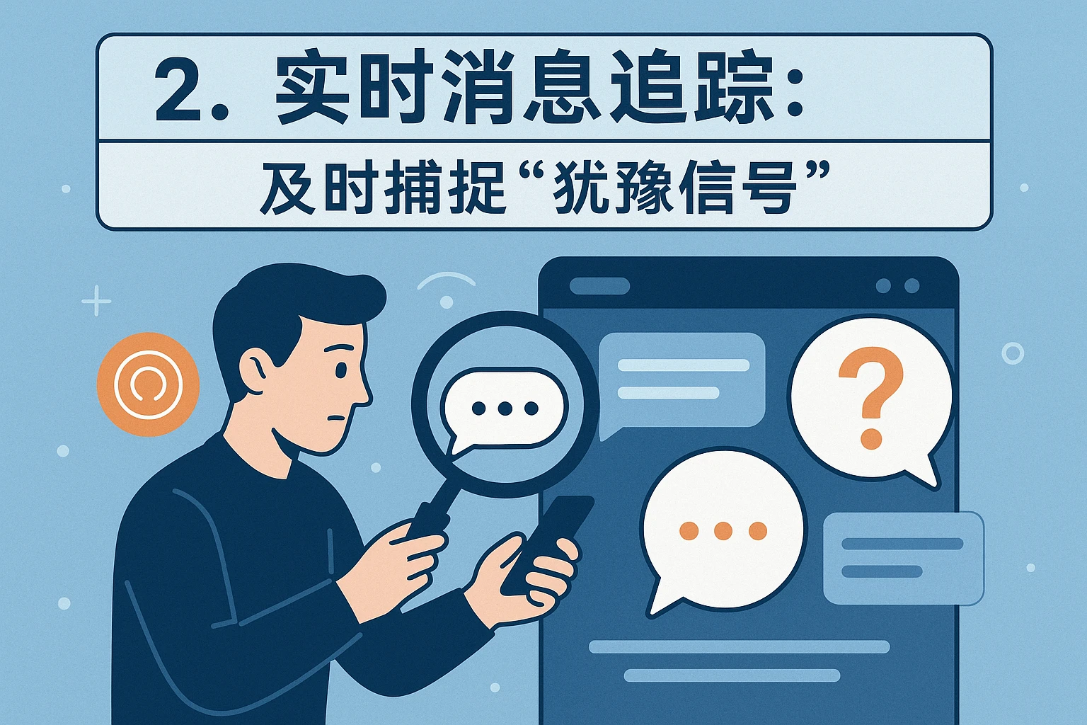 2. 实时消息追踪：及时捕捉“犹豫信号”
