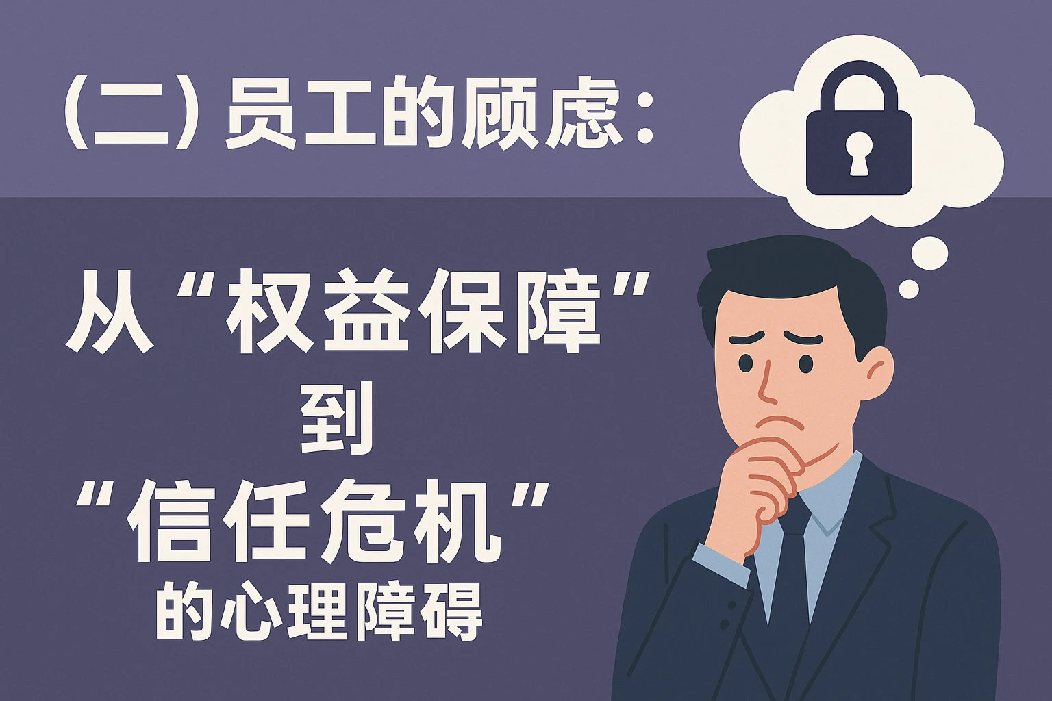 （二）员工的顾虑：从“权益保障”到“信任危机”的心理障碍