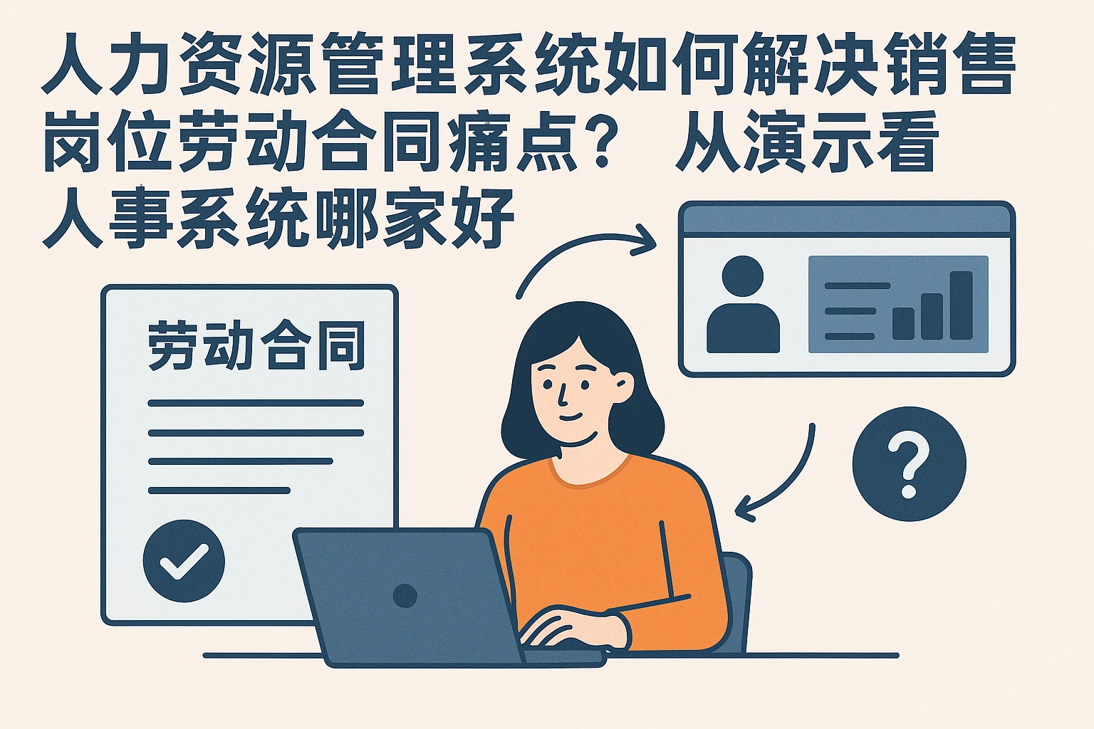 人力资源管理系统如何解决销售岗位劳动合同痛点？从演示看人事系统哪家好