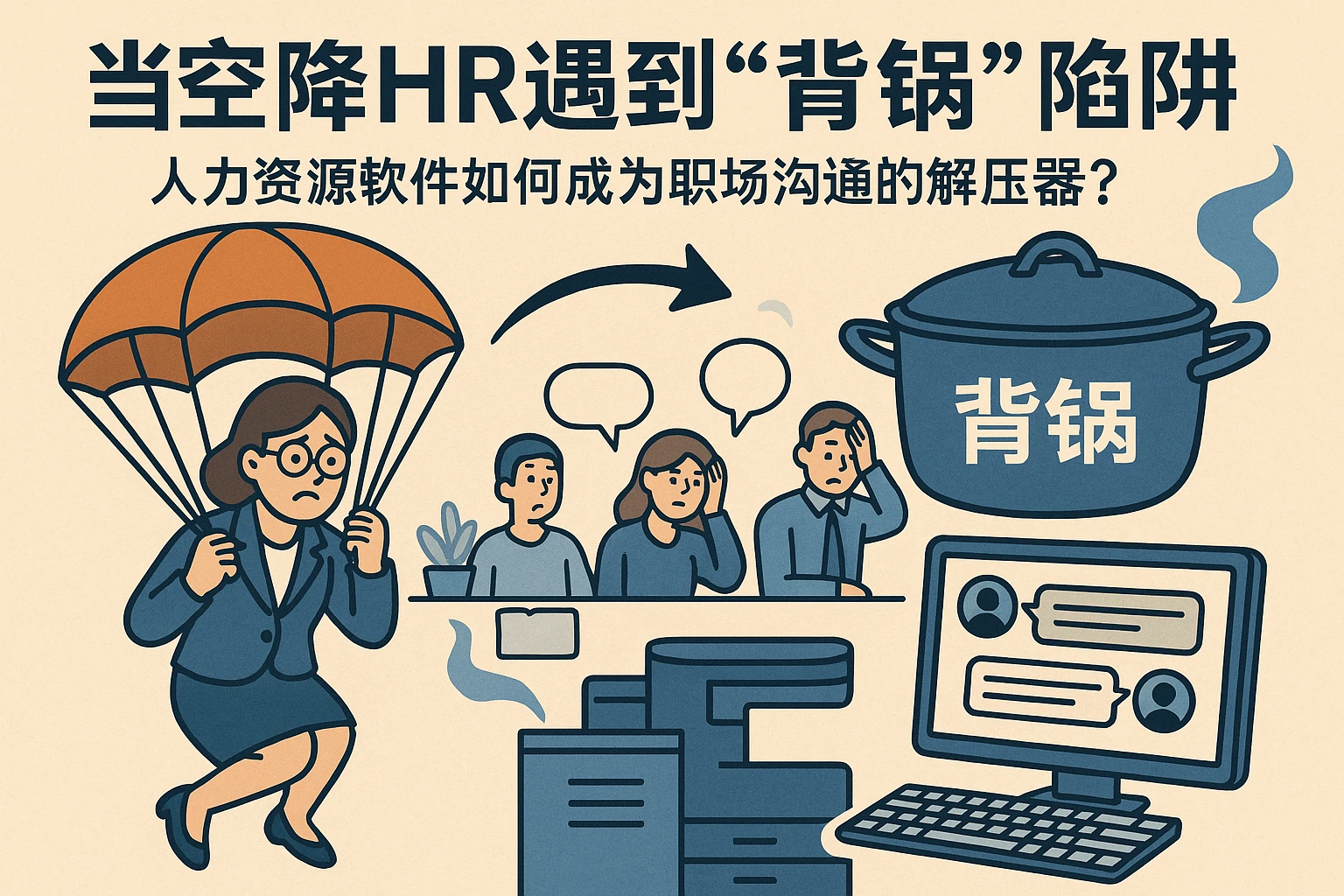 当空降HR遇到“背锅”陷阱：人力资源软件如何成为职场沟通的解压器？