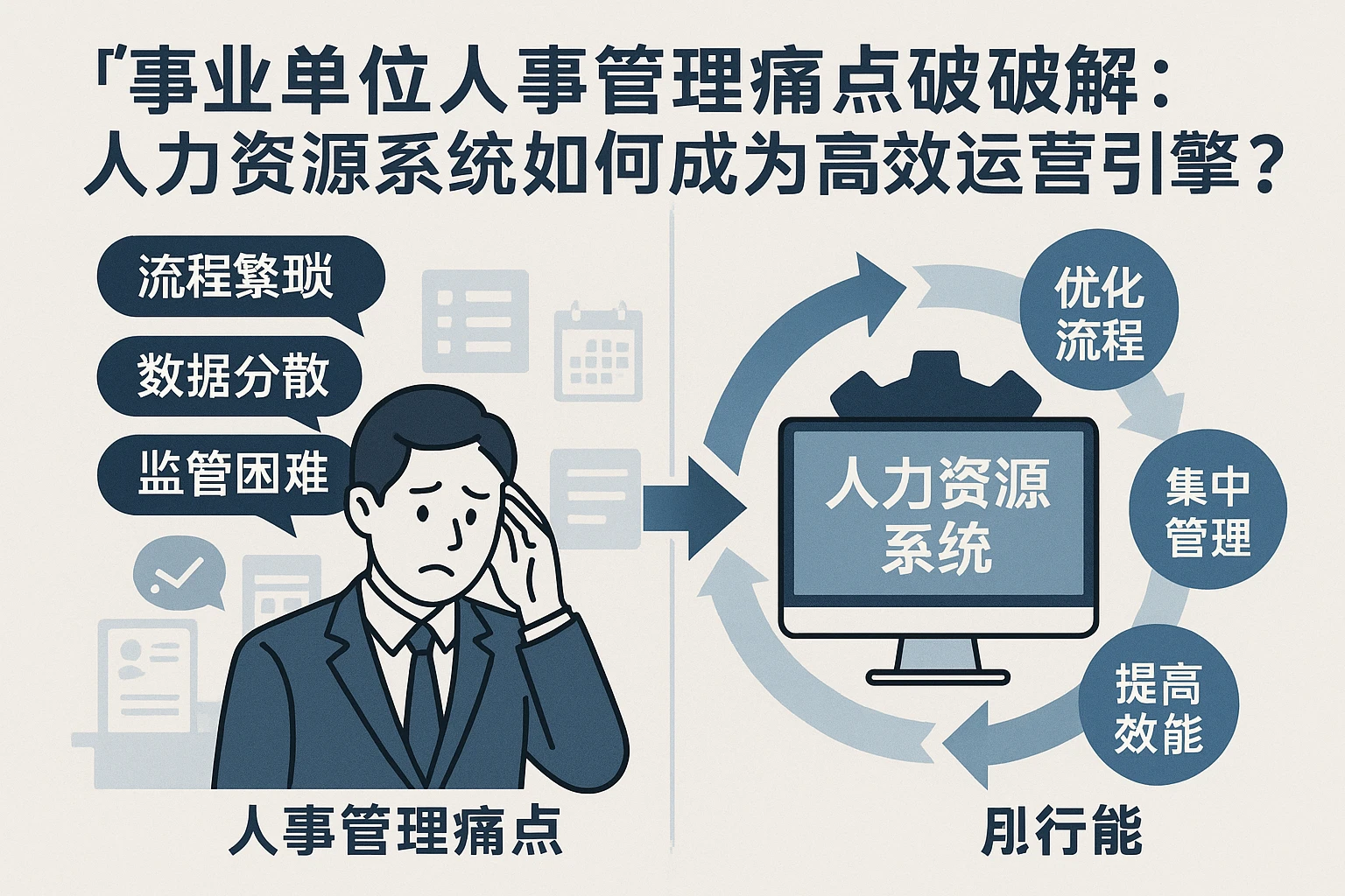 事业单位人事管理痛点破解：人力资源系统如何成为高效运营引擎？