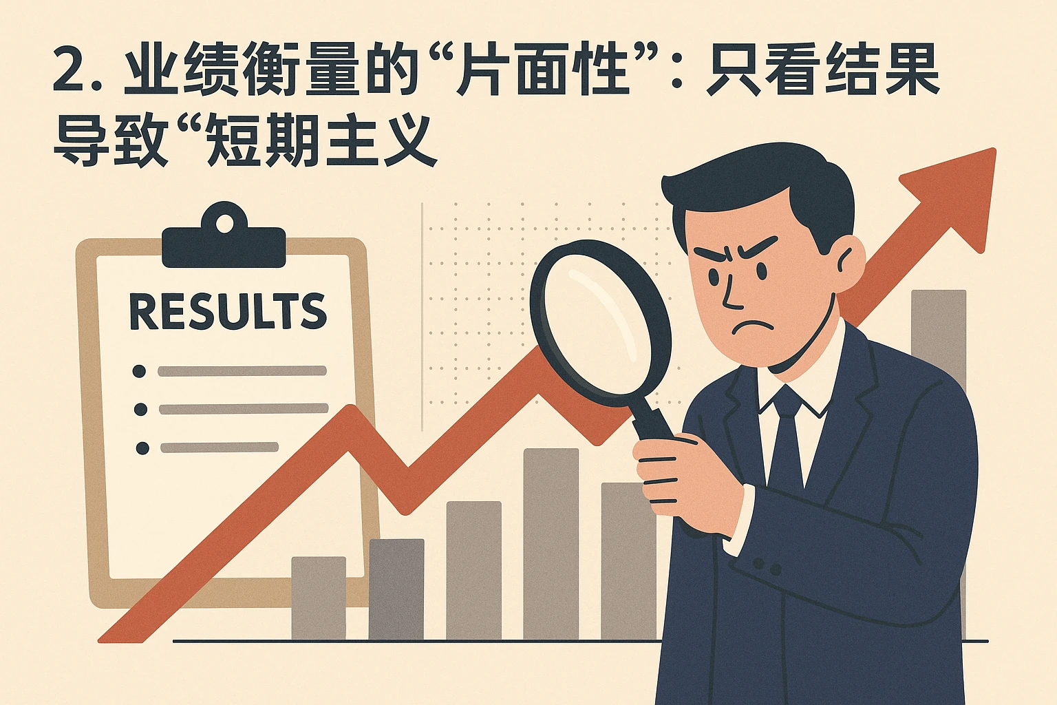 2. 业绩衡量的“片面性”：只看结果导致“短期主义”